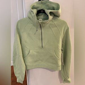 Lululemon Scuba Oversized Half-Zip Hoodie- Lime Green